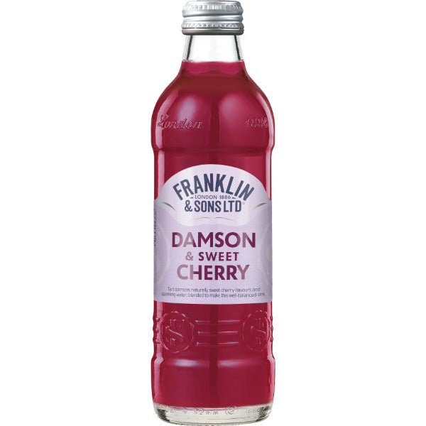FRANKLINS Damson & Cherry Lemonade     Size  12x275ml